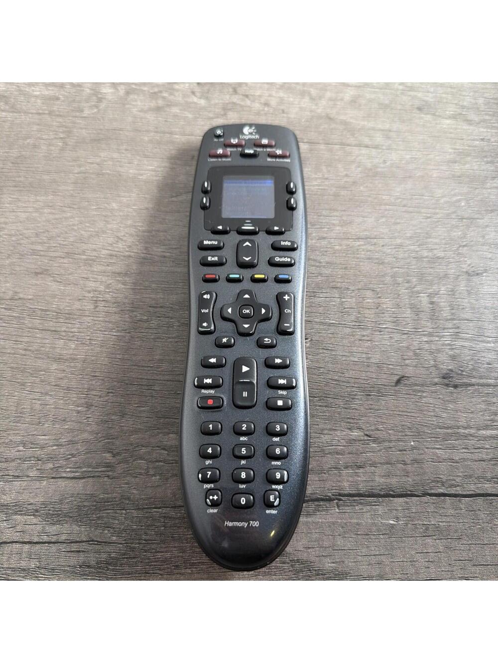 Logitech Harmony 700 Universal Remote Control Tested & Working MARK ON SCREEN